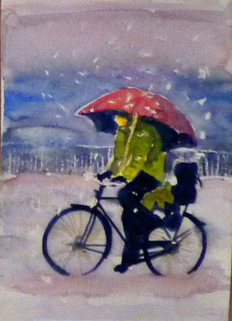 Ombrello rosso  dicembre 2008
